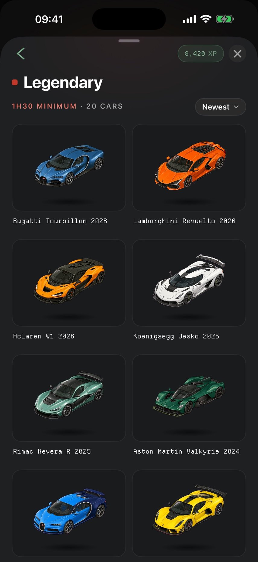 A catalog of cars and categories to discover.